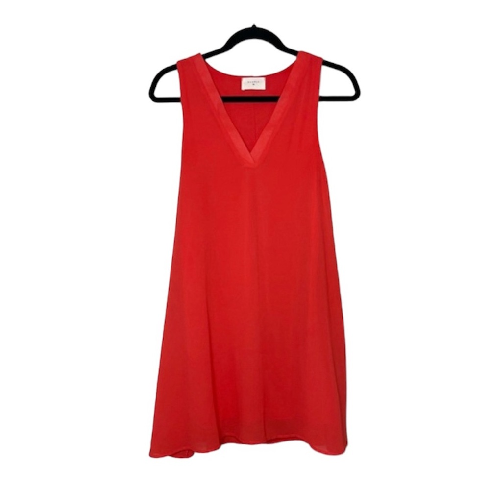 EVERLY Bright Coral V Neck Sleeveless Dress size Small